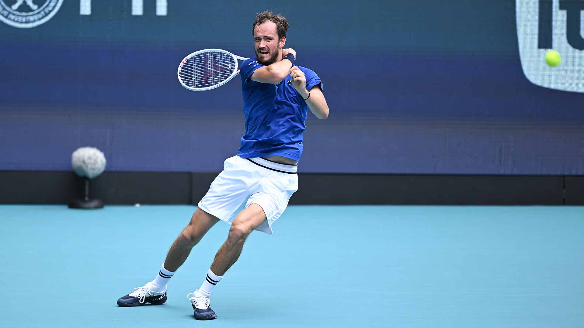 Daniil Medvedev has made an art form of returning deep in the court.