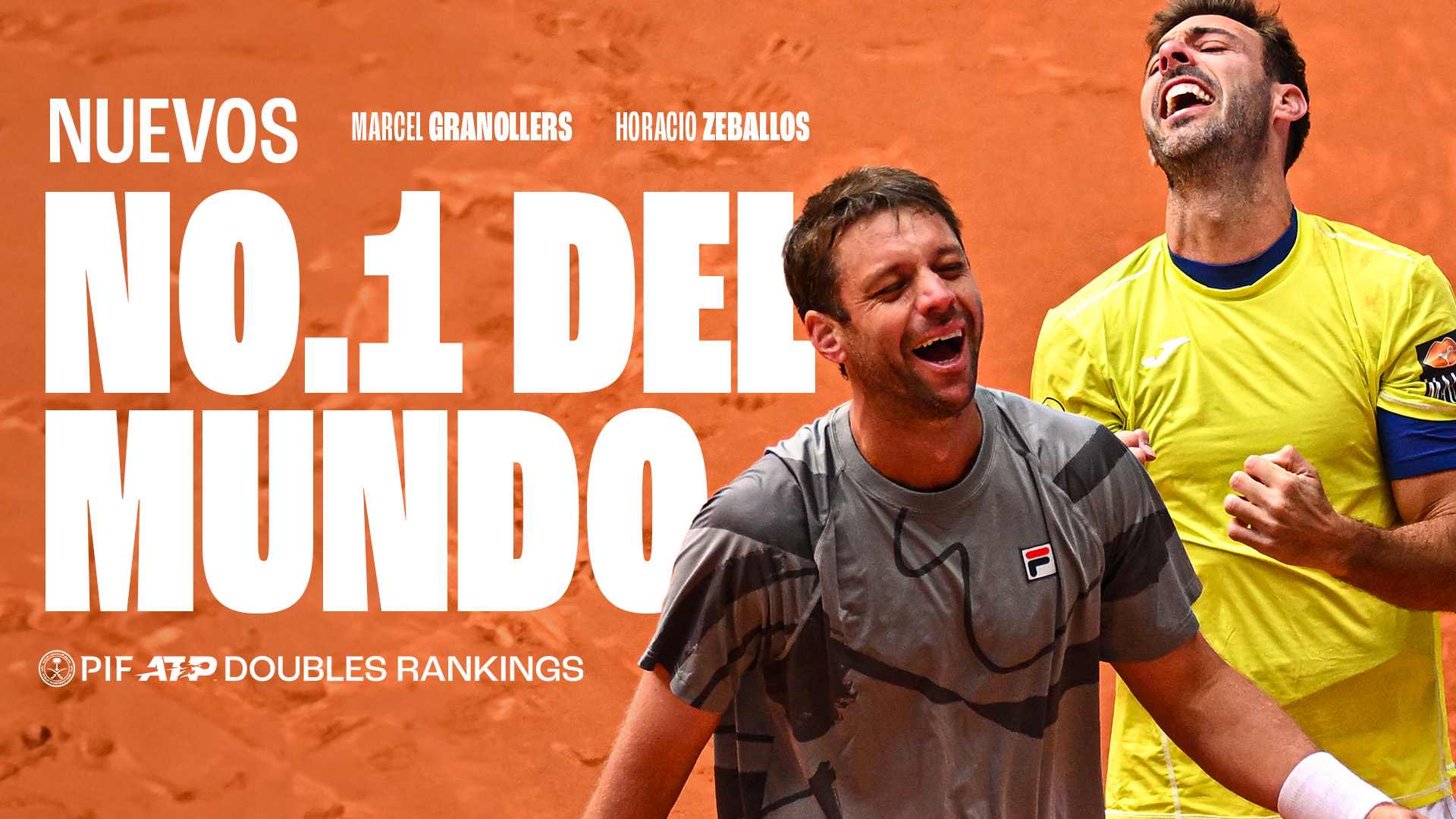 Marcel Granollers y Horacio Zeballos ascienden al No. 1 del PIF ATP Doubles Rankings.