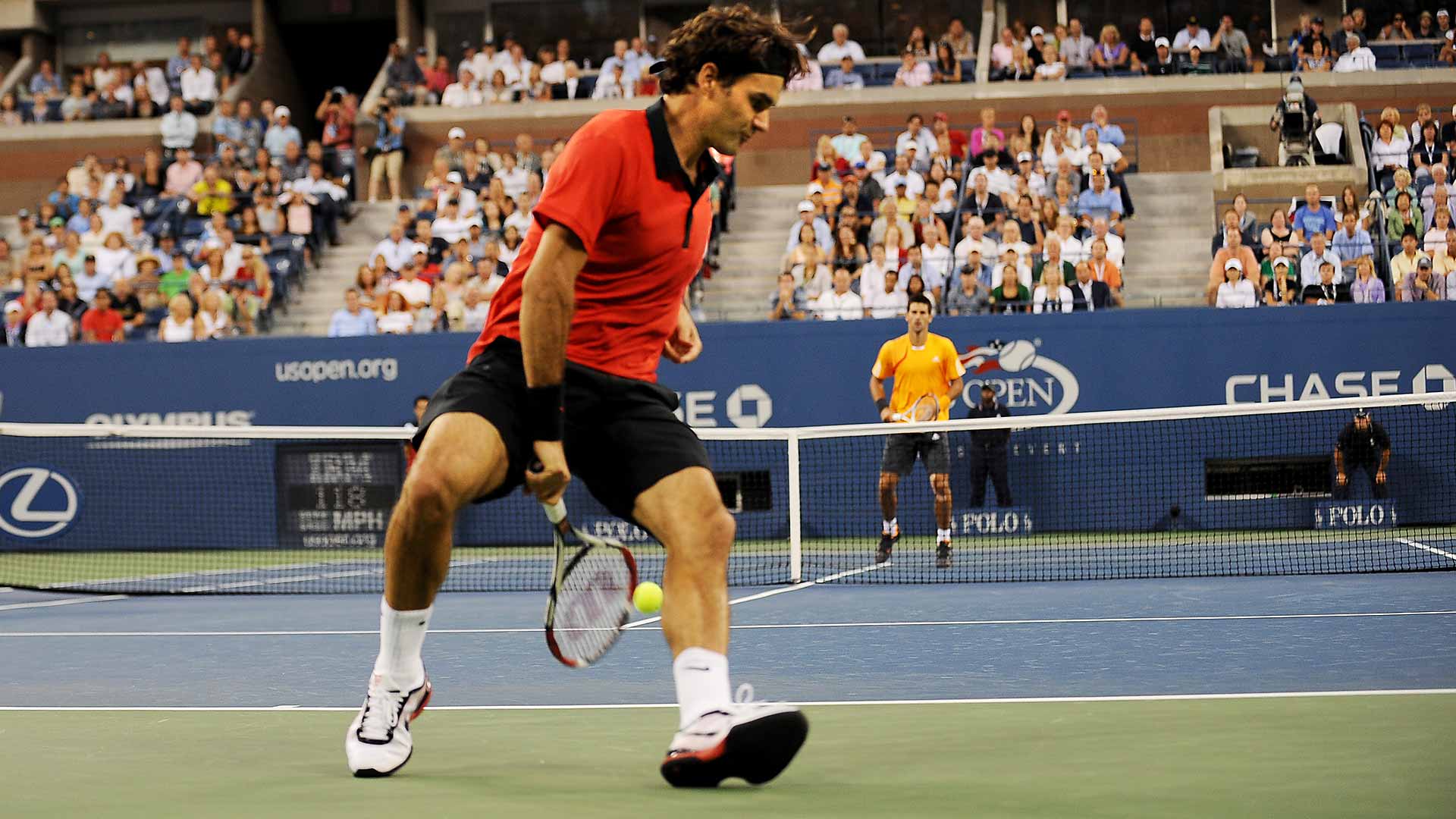Roger Federer se atrevió con un Gran Willy en las semifinales del US Open 2009.