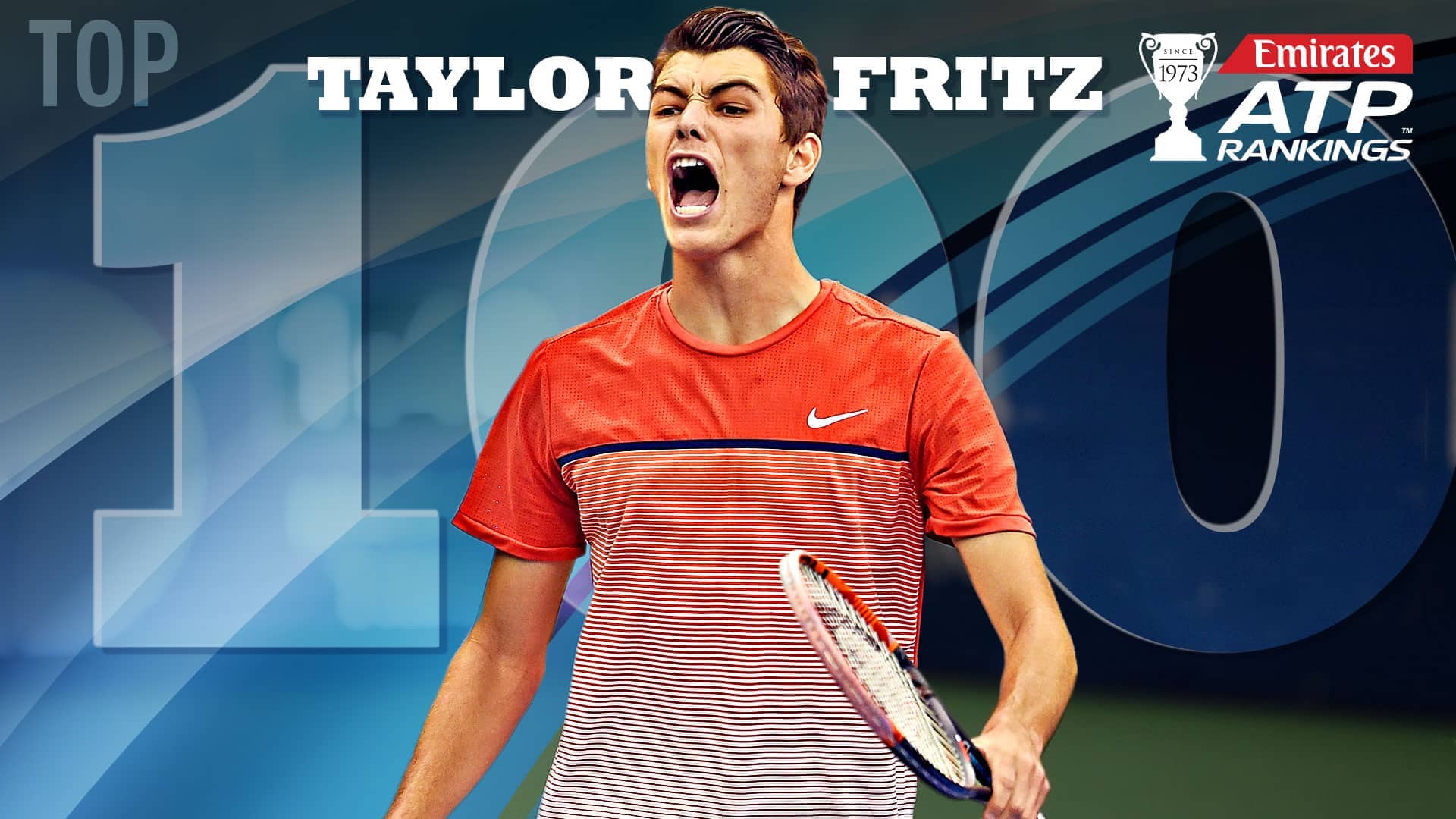 Taylor Fritz hizo su entrada en el Top 100 del Emirates ATP Rankings.