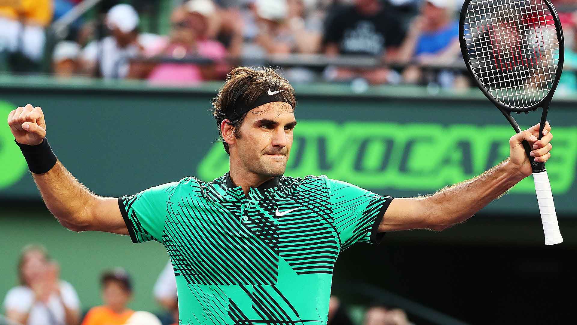 Roger Federer improves to a 6-0 FedEx ATP Head2Head record against Roberto Bautista Agut with victory in the Miami fourth round.