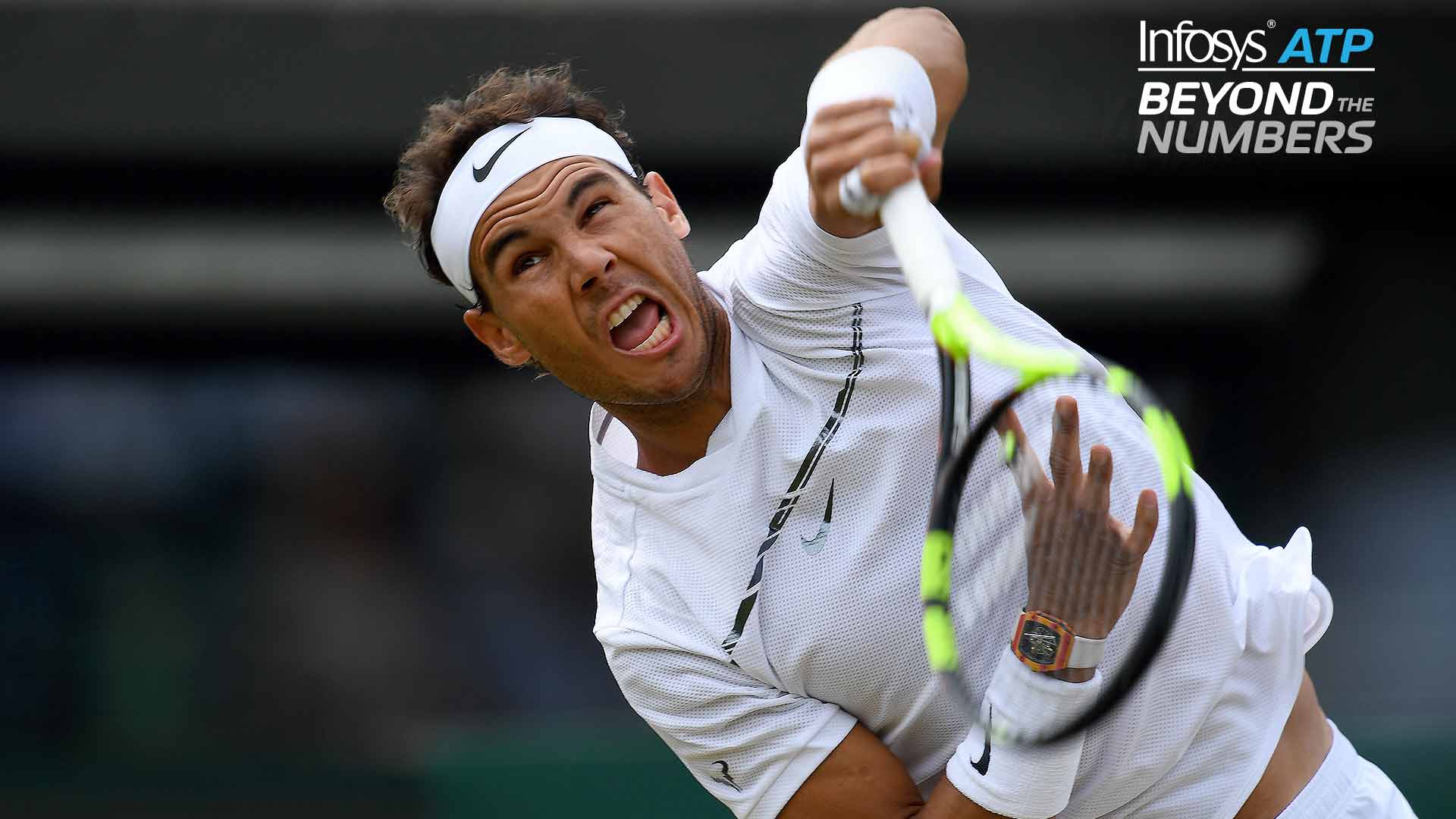 El fuerte segundo servicio de Rafael Nadal lo ha ayudado a ganar cuatro títulos en lo que va de la temporada.