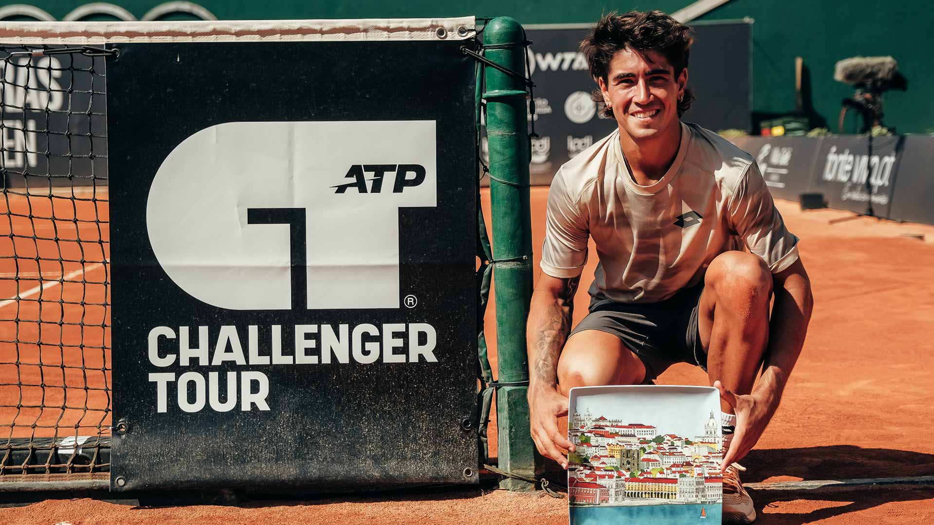 Francisco Comesana is crowned champion at the Challenger 125 in Oeiras, Portugal.