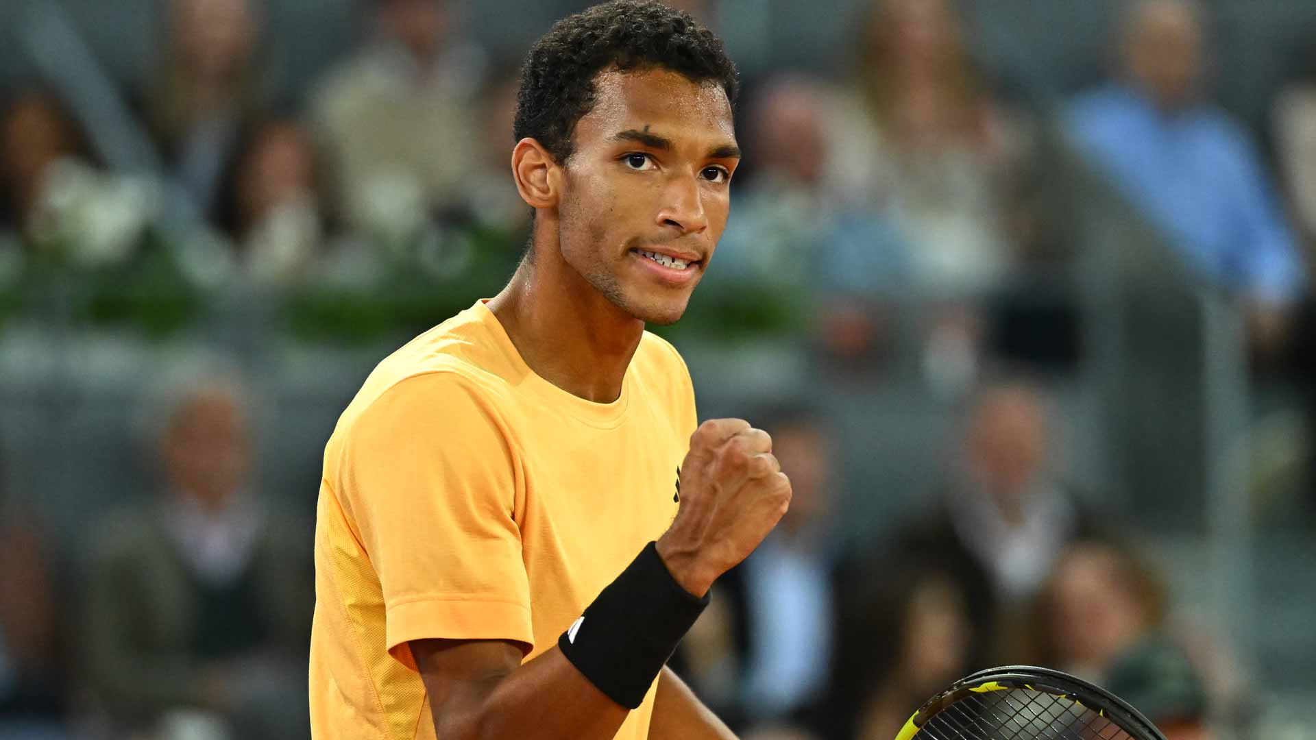 Felix Auger-Aliassime pushes Andrey Rublev to a third set, but falls short in his first ATP Masters 1000 final.
