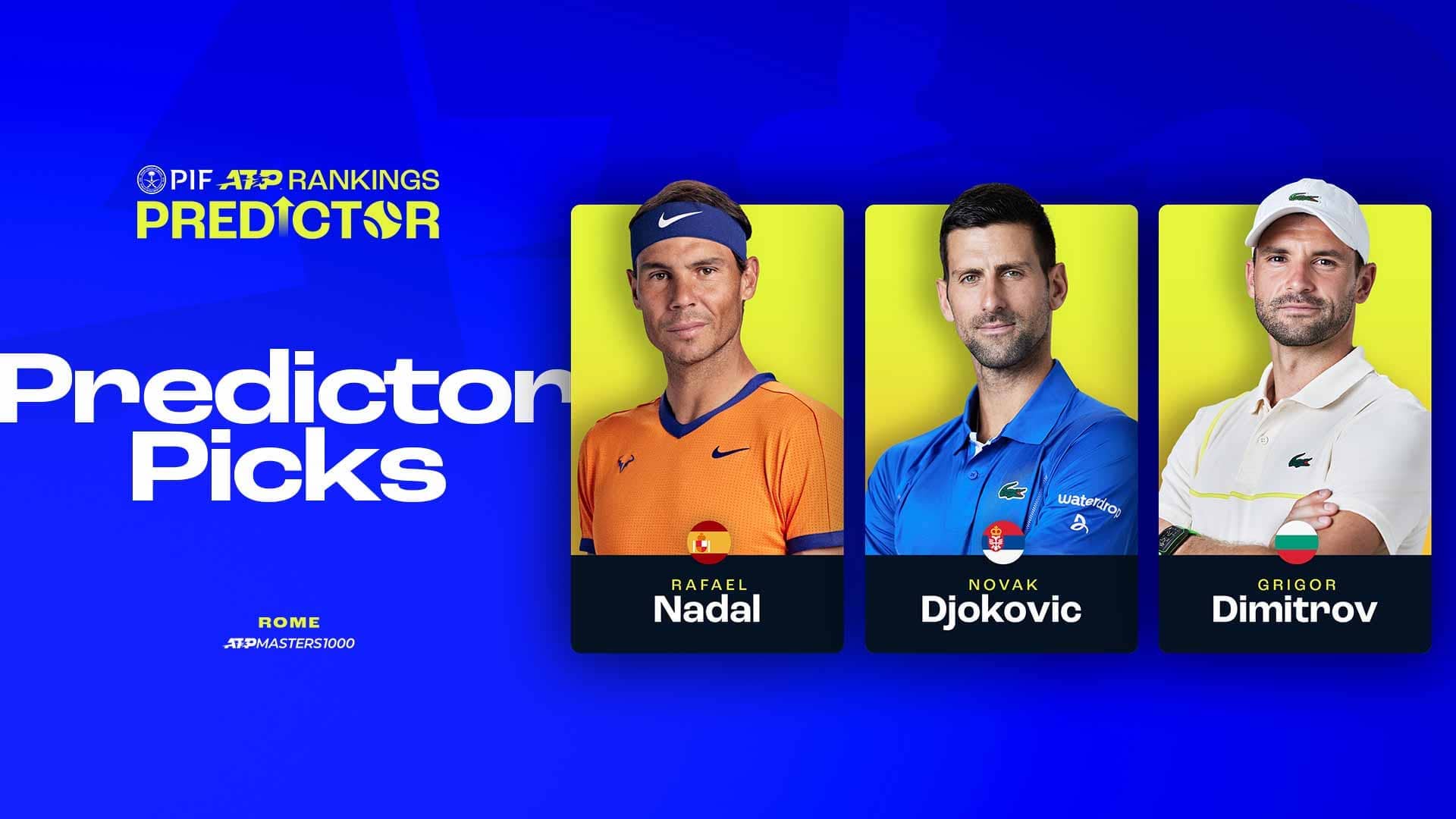 Predictor del ranking: ¿Por qué Nadal y Djokovic son buenas opciones de cara a Roma?